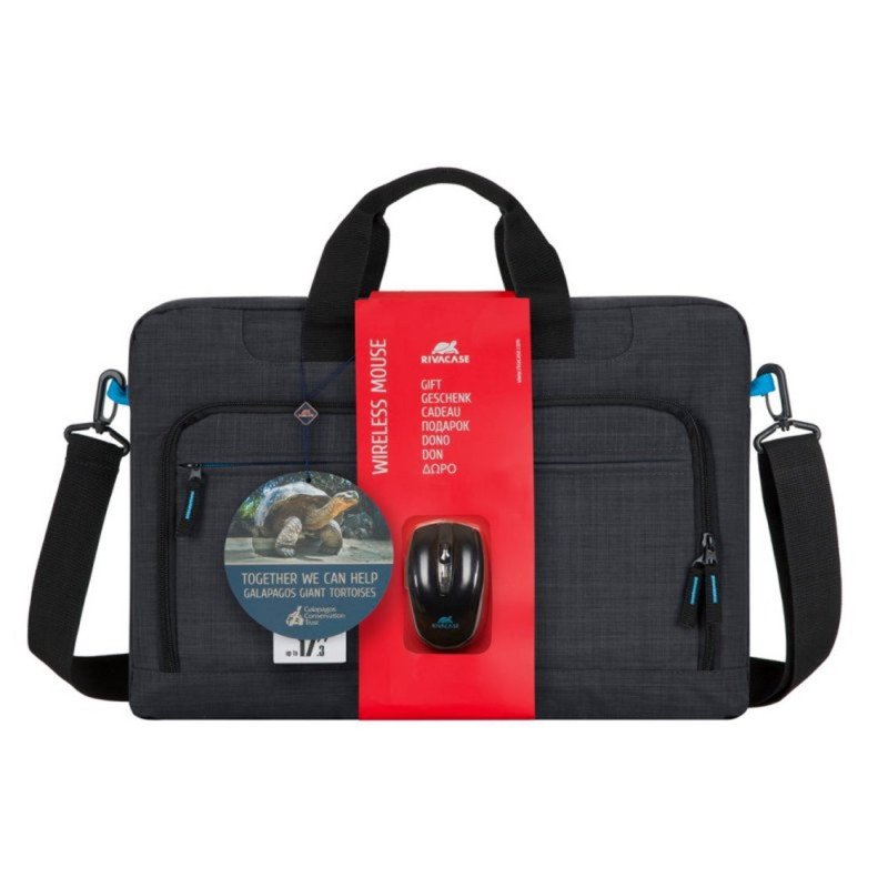 Maletin rivacase 8058 para portatil 17.3 pulgadas + mouse raton inalambrico