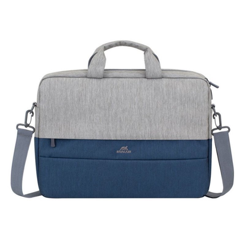 Maletin rivacase 7532 prater para portatil 15.6 pulgadas gris - azul