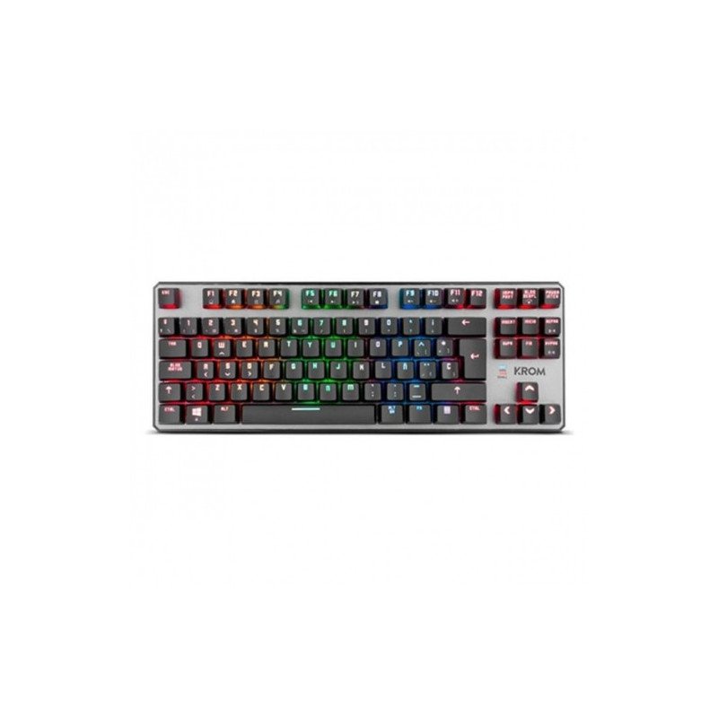 Teclado gaming krom kernel tkl rgb usb mecanico