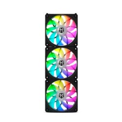 Ventilador caja nox hummer easylink black 3 x 120mm led argb