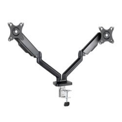 Soporte mesa tooq 2 brazos hasta 32 pulgadas 100x100 max 9kg