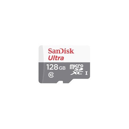 Tarjeta memoria micro secure digital sd xc + adaptador sandisk - 128gb - clase 10 - sdxc - 100mb - s