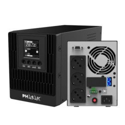 Sai ups phasak 1000va smart pro online 3xschuko ph 9210 1kva