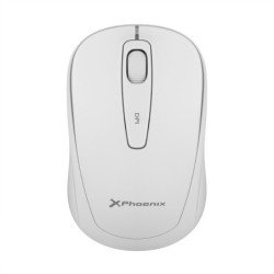 Phoenix m250 raton inalambrico 2.4 ghz receptor usb hasta 1600 dpi compatible con pc mac portatil color blanco