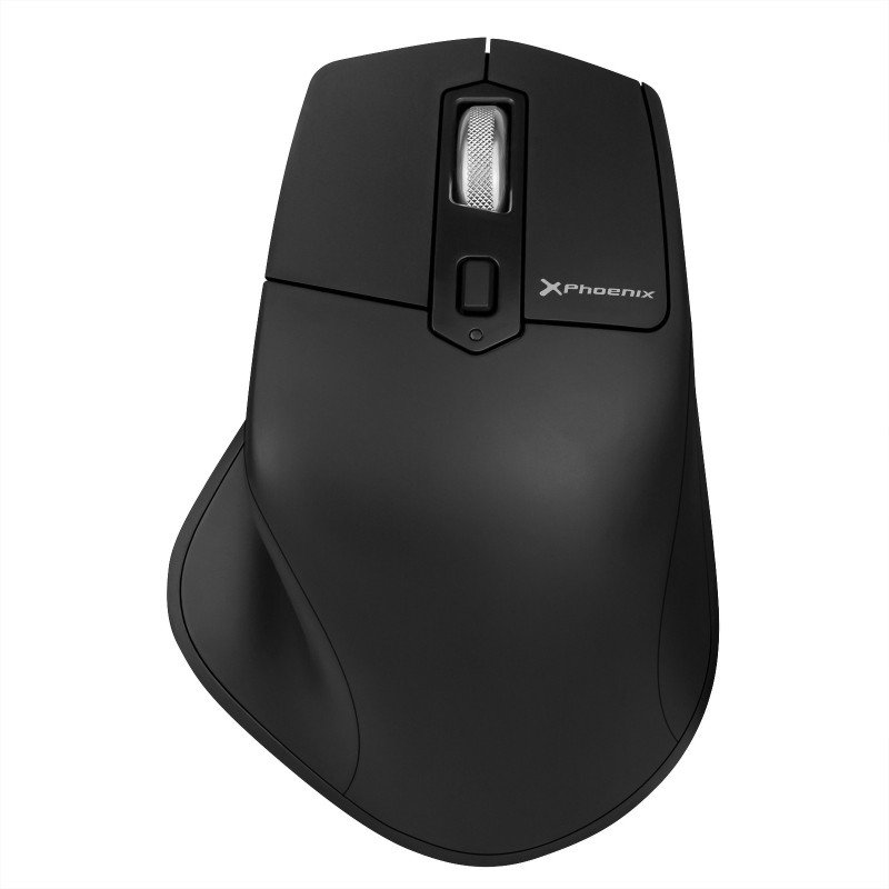 Raton inalambrico bluetooth phoenix ergo m2 ergonomico multidispositivo y bateria recargable click silenciosos