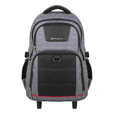 Mochila con ruedas trolley phoenix discovery g para portatil 17 pulgadas gris