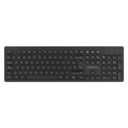 Teclado inalambrico qwerty phoenix k200 negro delgado