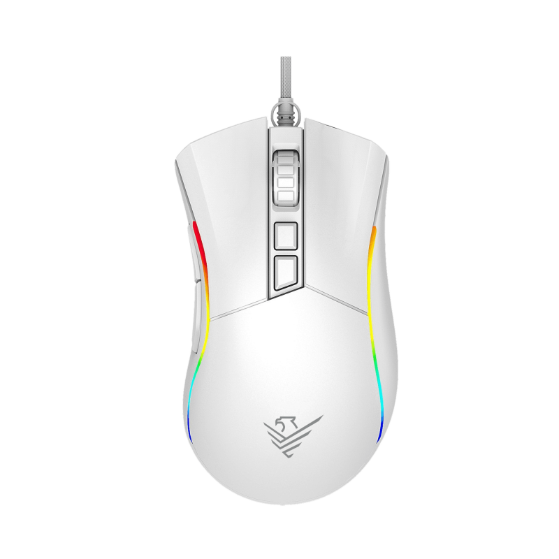 Raton phoenix gaming void 12000 dpi de alto rendimiento blanco rgb usb configurable