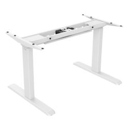 Signa estructura ajustable para escritorio doble motor y 3 segmentos blanca