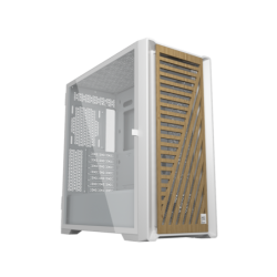 Caja ordenador phoenix gaming artisan noble blanca frontal de madera atx filtros antipolvo tipo c