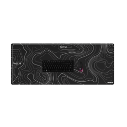 Alfombrilla phoenix stratos para raton escritorio negra 90 x 40 cm con base de corcho y superficie cuero pu