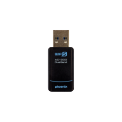 Phoenix nano adaptador usb receptor red inalambrico 1300mbps dual band