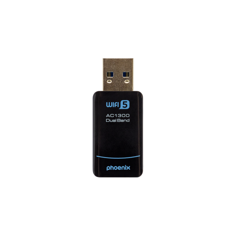 Phoenix nano adaptador usb receptor red inalambrico 1300mbps dual band