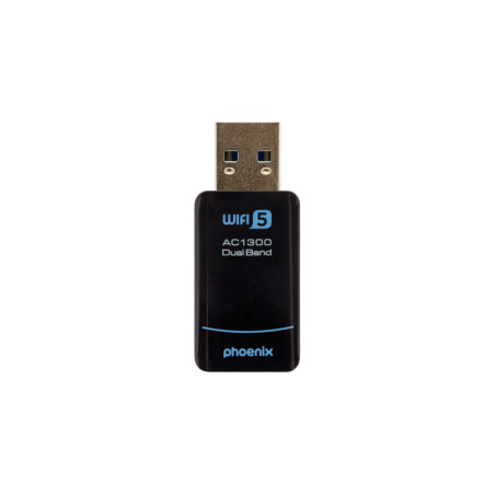 Phoenix nano adaptador usb receptor red inalambrico 1300mbps dual band