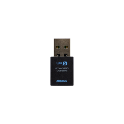 Nano adaptador phoenix receptor de red wifi bluetooth 2 en 1 650mbps dual band