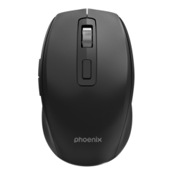 Raton inalambrico phoenix m120 hasta 1600 dpi clics silenciosos botones de avance rapido