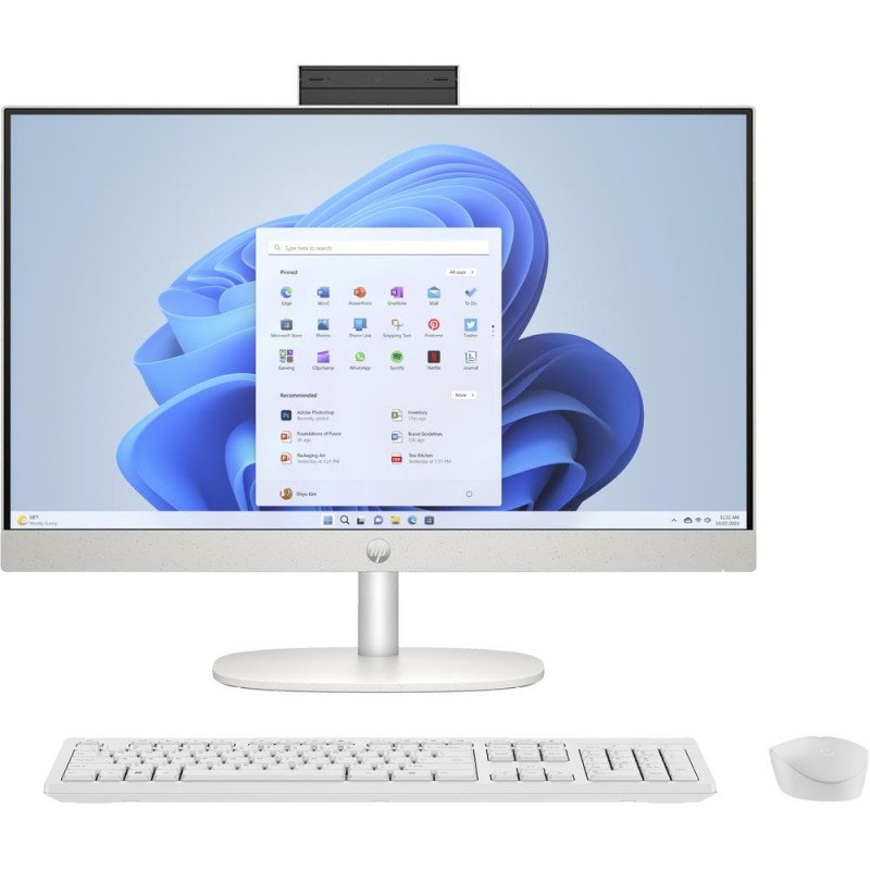Ordenador all in one hp 24 - cr0042ns 23.8 pulgadas i3 - 1315u - 8gb - ssd512gb - w11 - teclado y raton