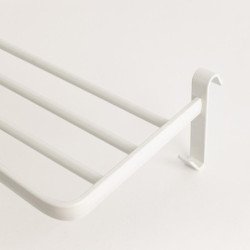 Yoevu repisa blanca con ganchos compatible con toalleros electricos yoevu