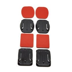 Accesorio soporte adhesivo 3m curvos + planos phoenix para camaras sport & gopro hero 4 - 3+ - 3 - 2 - 1 flat and curved adhesiv