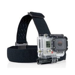 Soporte - correa para la cabeza ajustable phoenix para camaras sport & gopro hero 4 - 3+ - 3 - 2 - 1 de color negro con antidesl