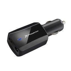 Cargador adaptador universal 90w phoenix phlaptopcarcharger para coche - vehiculo - mechero para portatil - netbooks - puerto us