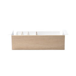 Cajon phoenix para escritorio artisan combinacion blanco y madera natural