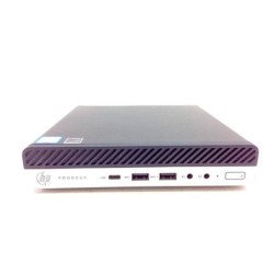 Ordenador reacondicionado mini hp 600 g4 - i5 - 8th - 8gb - 256gb m.2 - win 11 pro - sin cable trebol - wifi+antena