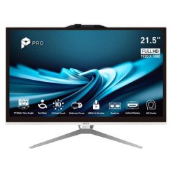 Ordenador all in one msi pro ap222t - 641eu g7400 - 8gb - ssd 128gb - 21.5 pulgadas fhd - w11p blanco