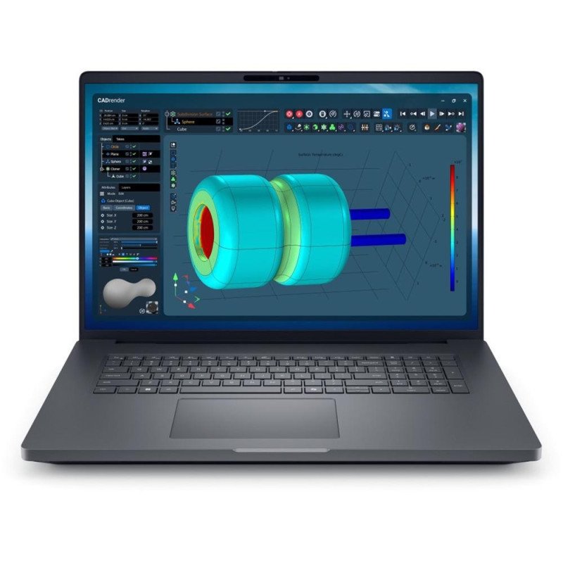 Portatil dell pro max 18 plus mb18250 u7 - 265hx - 32gb - ssd 1tb - 18 pulgadas qhd+ - w11p