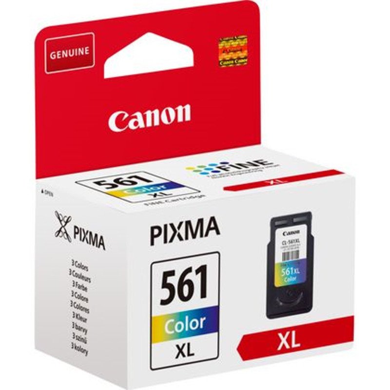 Cartucho tinta canon cl - 561xl cian - magenta - amarillo 12.2ml 300 paginas - ts5350 - ts5351