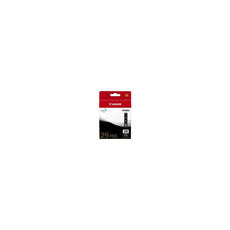 Cartucho tinta canon pgi - 29pbk photo negro pixma pro 1