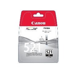 Cartucho tinta canon cli 521bk negro 9ml pixma 3600 - 4600 - 4700 - mp540 - 550 - 560 - 620 - 630 - 640 - 980 - mx860 - 870 blis