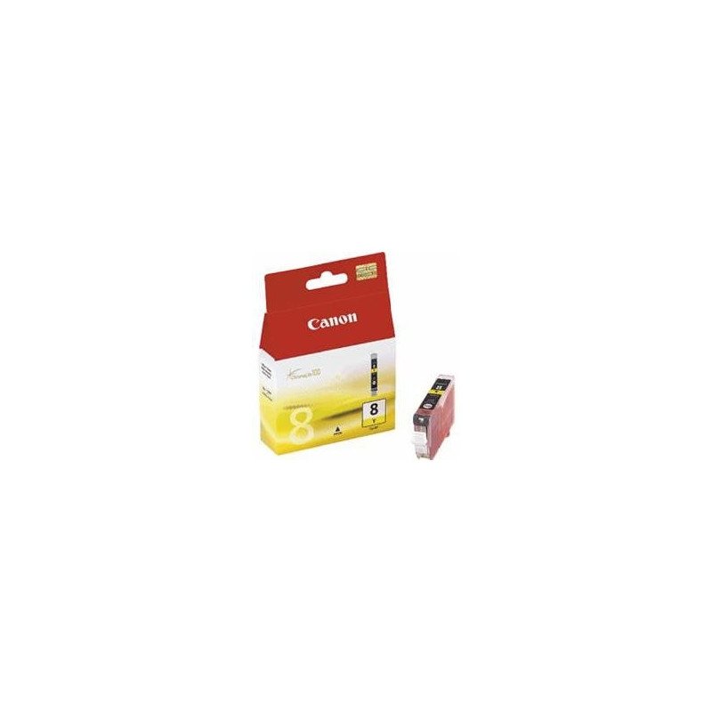 Cartucho tinta canon cli8 amarillo 8ml pixma 4200 - 5200 - 6600 - mp500 - 800