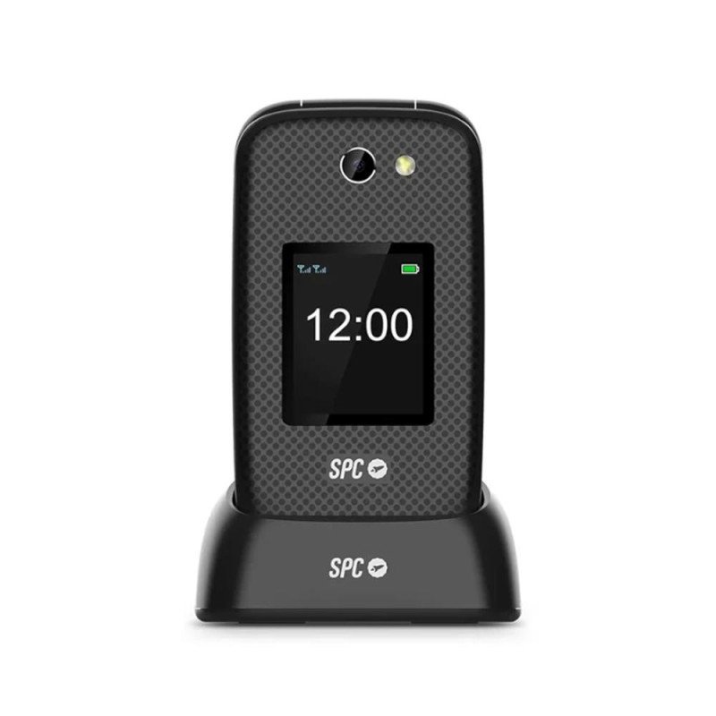Telefono movil spc 2337n harmony 2 4g negro tipo tapa - dual sim - 2.8 pulgadas - micro sd - bluetooth + dock