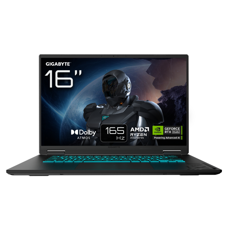 Portatil gigabyte a16 r7 - 260 - 32gb - ssd 1tb - rtx 5070 8gb - 16 pulgadas fhd+ - freedos