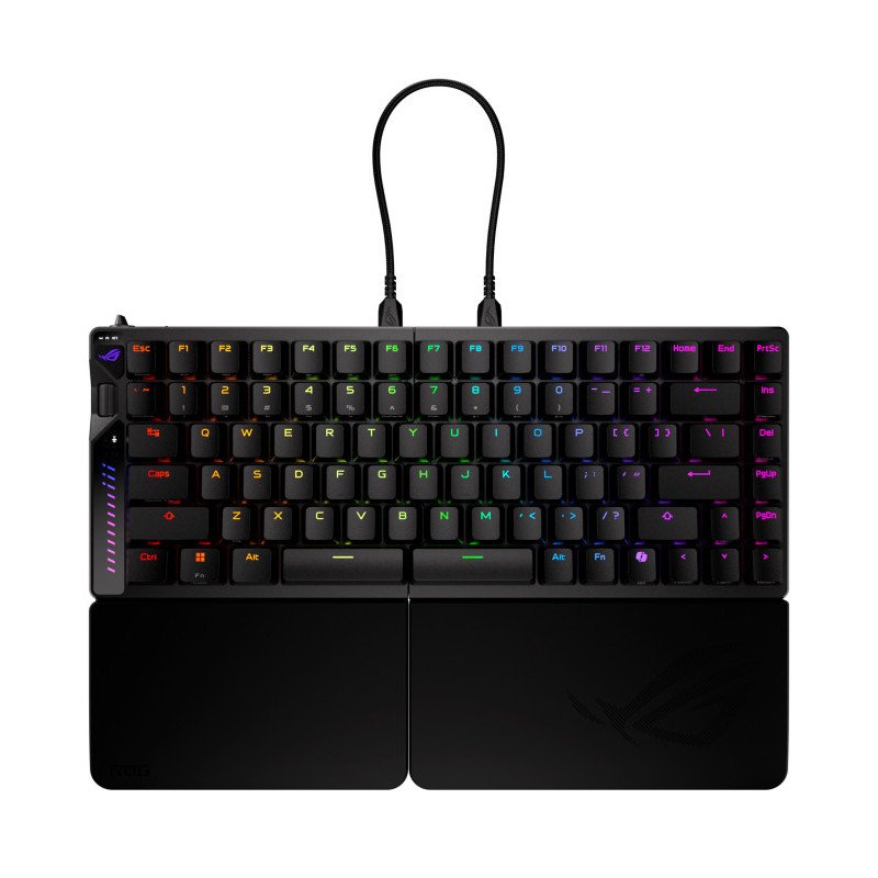 Teclado gaming asus rog falcata inalambrico rgb negro ingles