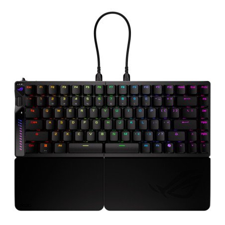 Teclado gaming asus rog falcata inalambrico rgb negro ingles