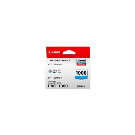Cartucho canon pfi - 1000 c cian pro - 1000