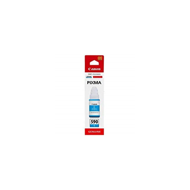 Botella tinta canon gi - 590c cian 70ml 7000 paginas