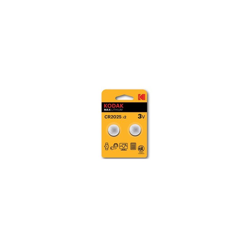 Blister pilas kodak boton litio max cr 2025 - pack blister 2 pilas