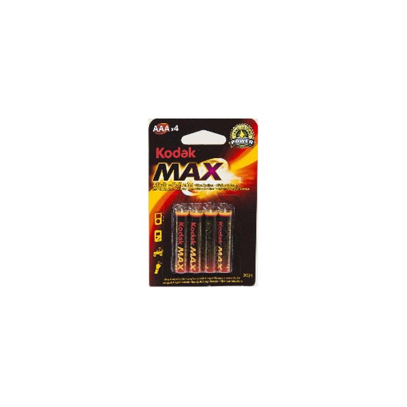 Blister pilas kodak alcalina max aaa lr3 1.5v blister 4 pilas