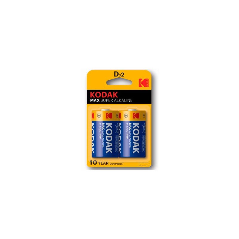 Blister pilas kodak alcalina max d lr20 1.5v - blister 2 pilas