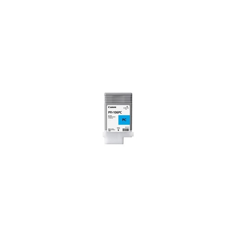 Cartucho canon pfi106pc foto cian ipf6300s - ipf6400s - ipf6300 - ipf6350 - ipf6400 - ipf6450
