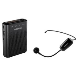 Amplificador portatil fonestar alta - voz - 30 - microfono inalambrico uhf - 30 w - usb - micro sd - mp3 - grabador - reproducto
