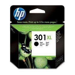 Cartucho tinta hp 301xl ch563ee negro 8ml 1050 - c5324 - c5370 - c5380 - c5388 - c6340 - d5460 - d5463