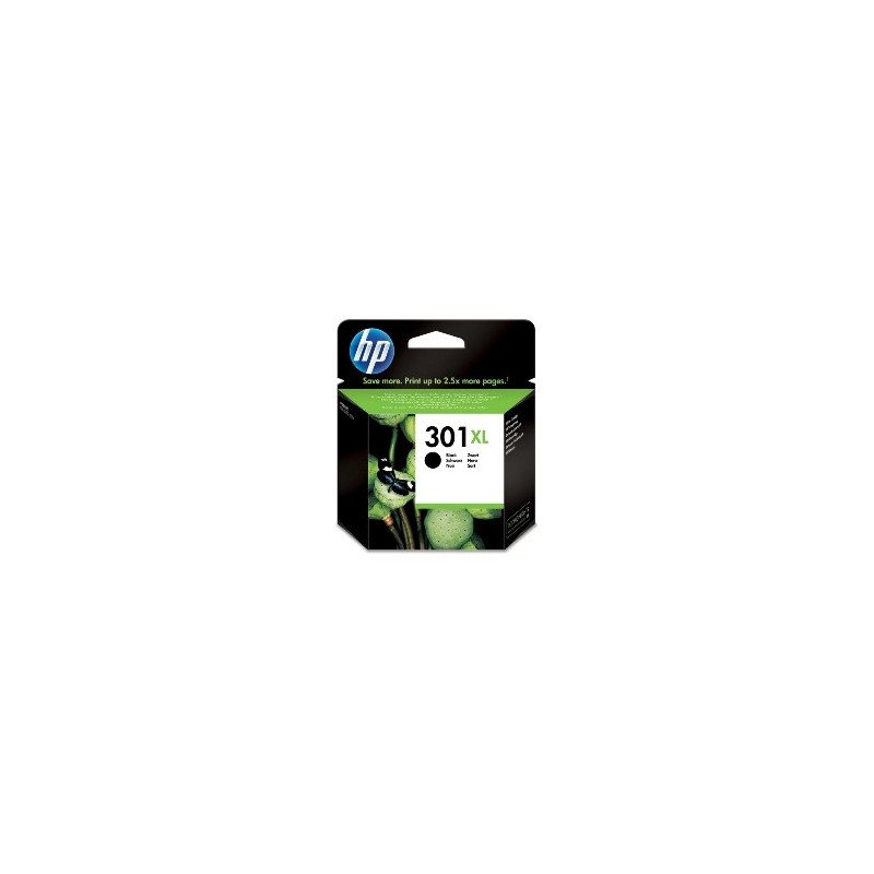 Cartucho tinta hp 301xl ch563ee negro 8ml 1050 - c5324 - c5370 - c5380 - c5388 - c6340 - d5460 - d5463