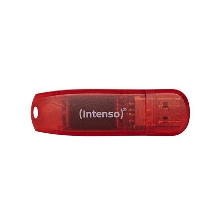 Memoria usb 2.0 intenso rainbow 128gb rojo