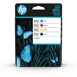 Cartucho tinta hp 912 pack ahorro negro cian magenta amarillo