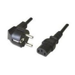 Cable de alimentacion ewent para fuente universal schuko - iec320 c13 3m