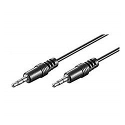Cable audio ewent jack 3.5 macho macho 1.5 metros negro